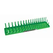 12043 Hansen Global 1/2" Metric 3-Row Socket Tray - Green