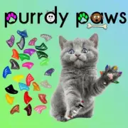 BULK 100 Pack Soft Nail Caps For Cat Claws ( Size MEDIUM ) Purrdy Paws