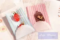 在飛比找Yahoo!奇摩拍賣優惠-7*10 韓國同款格紋半蕾絲花邊 100入 -糖果自黏袋 禮
