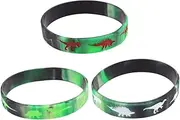 Alasum 25pcs Dinosaur Silicone Wristbands Party Accessory with Eye Catching Designs for Theme Parties Birthdays and Carnivals Wrist Straps for All Day Wear