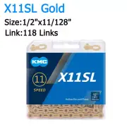 KMC 11 Speed X11SL Gold SuperLight 118L MTB Road Bike Chain For Shimano SRAM AU