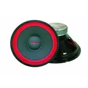 MR DJ PA106 6.5" 200-Watt Universal PA/DJ Raw Woofer Subwoofer, Black/Red