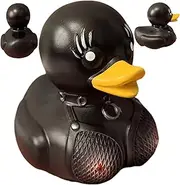 Rubber Ducks, 4 X 2 X 3 Unique Black Dancing Duck, Mini Plastic Halloween Ducks, Collectible Baby Bath Toys, Creative for Desk Home Decor