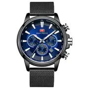 Mf0142G Ultra Thin Mesh Strap Calendar Luminous Business Men Quartz Watch