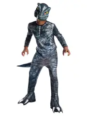 Rubies Velociraptor Blue Jw 3 Dominion Kids Boys Dress Up Party Costume