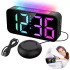 Digital Alarm Clock W/Bed Shaker for Heavy Sleepers with Night Light New