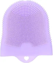 DECORNIJIA Silicone Face Brush Exfoliator for Deep Cleansing Ergonomic Design for All Skin Types Soft and Gentle Face Wash Scrubber Portable Travel