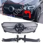 Black Front Bumper Hood Grille Grill For Benz W167 GLE-Class GLE350 GLE450 2020+
