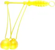 Mini Clackers Swing up Balls on A String Noise Maker Fine Motor Skills Toy Clackers Balls Goodie Bag Toys Party Favors Stocking Stuffers, Yellow