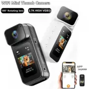 2.7K HD 180° Rotating WIFI Sport DV Thumb Action Camera Pocket Magnetic Recorder