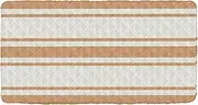 Bright Brown Stripes Toddler Travel Bed Sheet Waterproof Cot Sheet for Toddler Travel Cot for Children Daycare Cot 50'' x 25'' (Sheet,Bed Not Included)