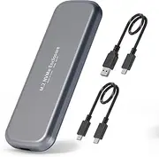 M.2 NVME Enclosure SSD to USB Adapter - USB 3.2 Gen 2 10Gbps M.2 SSD Reader Docking Station Aluminum M.2 to USB NVMe SSD External Enclosure Reader for M-Key M&B-Key 2230/2242/2260/2280 NVMe PCIe SSD