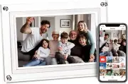 10.1inch Acrylic Digital Picture Frame, WiFi Digital Photo Frame with 16GB Large