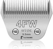 BESTBOMG 4FW Wide, Removable Blades for Dog Grooming, Compatible with Heiniger/Moser Max45/Andis/Oster A5 Clippers, Cutting Length 3/8 Inch (9.5 mm)