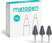 metapen Tips (3pcs, Grey) - Only Compatible Stylus Pen M1 / M2 for Surface and G1 for Chromebook with USI Support - TIP302