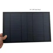 Electrical Solar Panel Blue Color Poly Crystalline Silicon PET Type DC 18V 10W