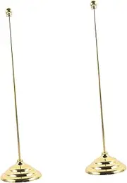 Mipcase 2Pcs Desk Flag Pole with Stable Base Lightweight Plastic Flag Holder for Miniature Decorations Photography and Gaming Compact Telescopic Design for