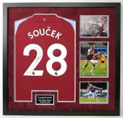 Tomas Soucek SIGNED & FRAMED West Ham United F.C. JERSEY AFTAL COA