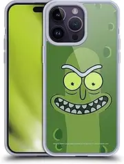 Head Case Designs Officially Licensed Rick and Morty Pickle Rick Season 3 Graphics Soft Gel Case Compatible with Apple iPhone 14 Pro Max