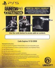 PS5 Tom Clancy's Rainbow Six Extraction - Orbital Decay Bundle DLC