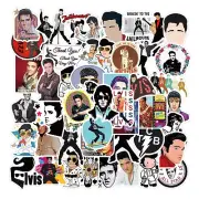 50pcs Elvis Presley Stickers ROCK BAND Vinyl Waterproof Skateboard Cars