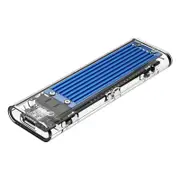 TCM2-C3 NVMe M.2 Transparent SSD HDD Enclosure 10Gbps USB3.1 Solid State Drive Enclosure Case Hard Drive Disk Base