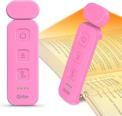 Gritin Reading Light, Rechargeable Book Light for in Bed - Eye Rose