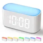 Alarm Clock for Bedrooms, Large Display Digital Clocks with 2 Alarms, 7 Color...