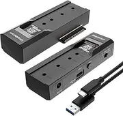 Simplecom SA536 USB to M.2 and SATA 2-in-1 Adapter for 2.5"/3.5" HDD & NVMe/SATA M.2 SSD with Power Supply USB 3.2 Gen2 10Gbps