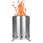 Camping Wood Stainless Steel Smokeless Fire Pit Small D2D9