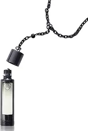 The Piece - Black by NCP for Unisex - 3 Pc 2 x 4.9ml Olfactive Facet -701 Leather and Vetiver EDP Roll On, Necklace