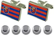 [Select Gifts] Shirt Dress Studs Szczecin City Poland Flag Cufflinks