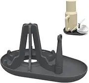 Water Bottle Drying Rack for Stanley 20-30-40oz Tumbler, Cup Silicone Drying Rack, Countertop Bottle Holder for Cups, Mugs, Glasses, Straw, Cup Lid (Grey)