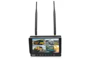 Elinz 4CH Digital Wireless 7" Quad Monitor Splitscreen DVR 12V 24V 2.4GHz