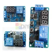 12V Display LED Timer Relay Programmable Module Delay Switch Board Buzzer Button
