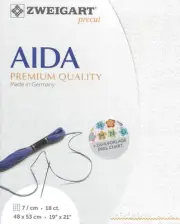 Zweigart Precut Fein-Aida 18 count Snow Glitter 3793/11