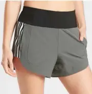 Athleta Women's Size 8 Ascender Shorts Gray Side Stripes NWOT Price Firm