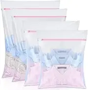 4pcs Laundry Bag| Laundry Bra Bag|Washing bag|Mesh Laundry Bags, H HOME-MART Washing Machine Wash Bag,Delicates Wash Bag,Lingerie Wash Bra Bags for Delicate Clothes with Premium Zipper Lock