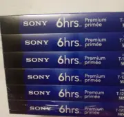 NEW Sony Video 6 HOURS T-120 VHS 6 PACK VCR Recordable Tapes NEW SEALED!