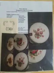 MARY WISEMAN FRUIT STRAWBERRY RASBERRY BASKET LID PAINTING PATTERN