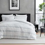 Dkny Waffle Stripe Comforter Set, King