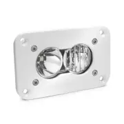 Baja Light Pod Each White Flush Mount S2 Pro Combo Pattern Clear Lens Universal