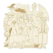 P13 Light Chipboard Decoration Base 8"X8"-Once Upon A Time, Mini Theatr - 2 Pack