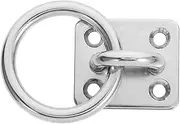 Toddmomy Stainless Steel Heavy Duty Ceiling Hooks Versatile Pad Eye Plate Hook for Solid Walls Ceilings Decks and for Various Applications