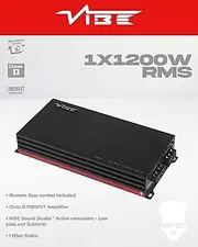 VIBE POWERBOX 1200.1 MONO Subwoofer amplifier (Max Power 2400W)