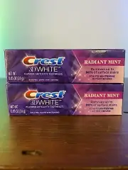 Crest 3D White Toothpaste Travel Size 0.85 OZ Lot of 12