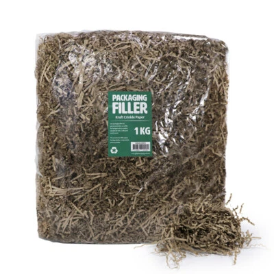 KRAFT PAPER SHRED - 1 KG CRINKLE FILLER Suit hampers, boxes, baskets, Christmas