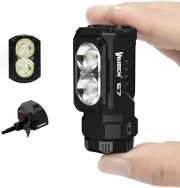LED Torch Rechargeable Flashlight， E7 1800 Lumens Super Bright Torches,Powerful