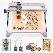 ATOMSTACK A5 Pro Laser Engraver 5.5W Optical Power, Ultra Engraving Size 410 * 400mm 40W Fixed-Focus Laser Engraving Cutting Machine for Wood Metal Acrylic
