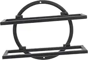 Bottle Rack Wine Organizer Wall-mounted Wine Bottle Display Rustic Iron Holder Add Charm to Your Living Space